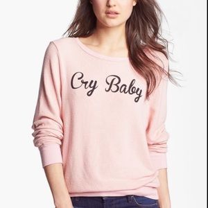 NWT Wildfox Cry Baby Pullover
